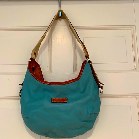 Dooney & Bourke Bags Vintage Dooney And Bourke Caribbean Blue All Leather Bag Poshmark